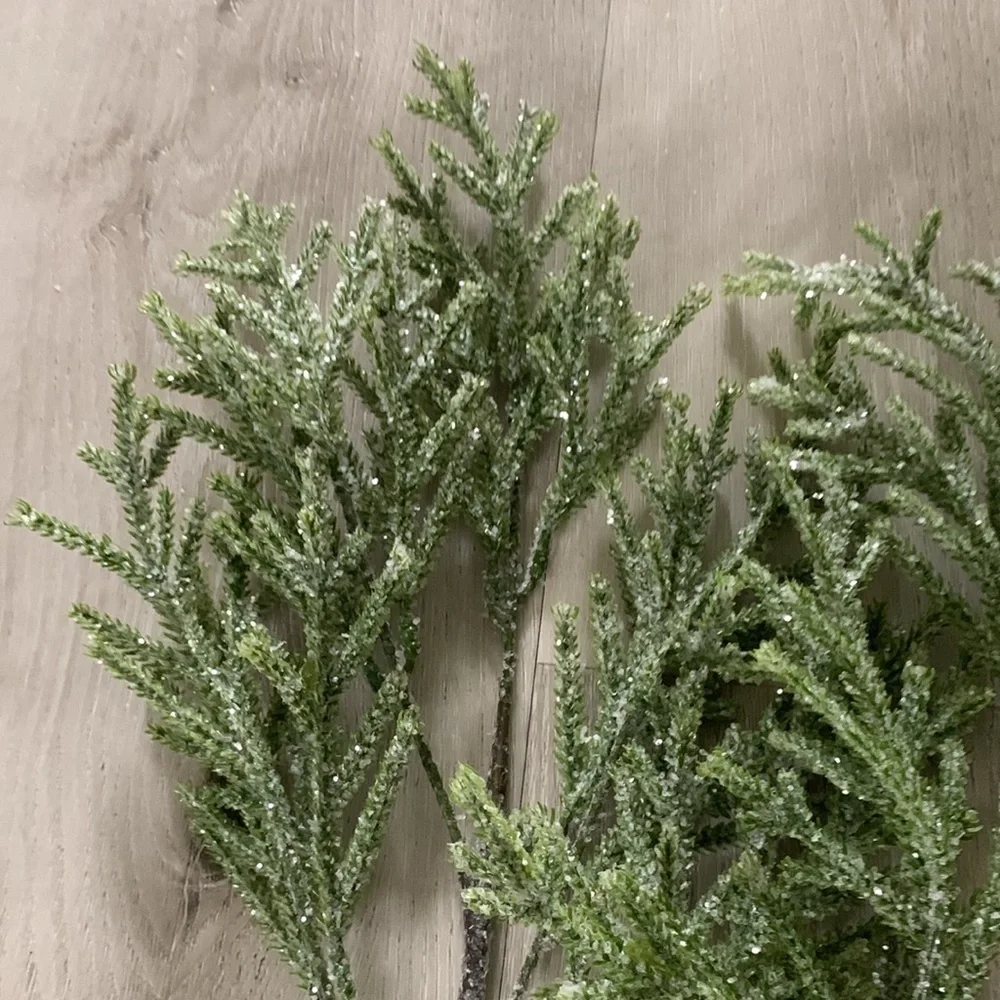 Set of two‎ Christmas branches with glitter home decor minimalist